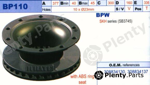  JURATEK part BP110 Brake Disc