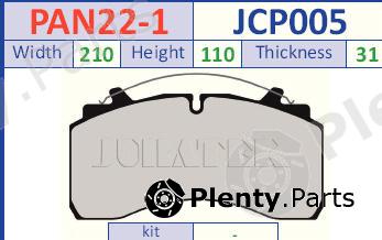  JURATEK part JCP005 Brake Pad Set, disc brake