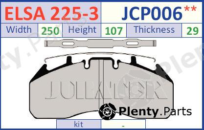 JURATEK part JCP006 Brake Pad Set, disc brake