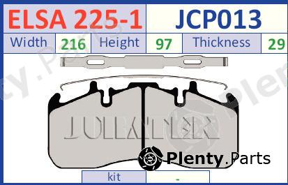  JURATEK part JCP013 Brake Pad Set, disc brake