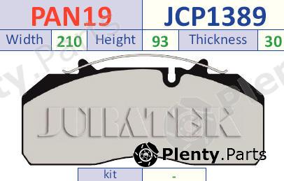  JURATEK part JCP1389 Brake Pad Set, disc brake