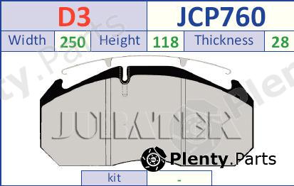  JURATEK part JCP760 Brake Pad Set, disc brake