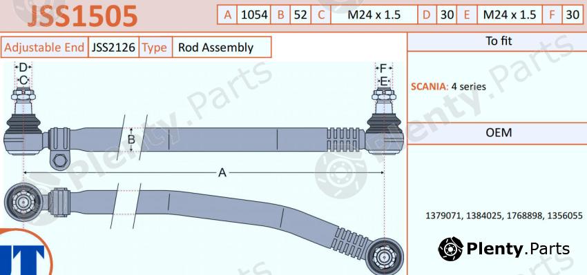  JURATEK part JSS1505 Rod Assembly