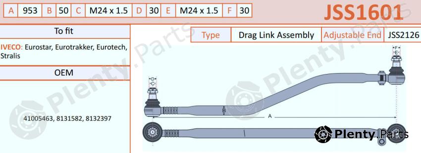  JURATEK part JSS1601 Centre Rod Assembly
