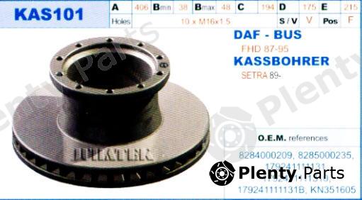  JURATEK part KAS101 Brake Disc