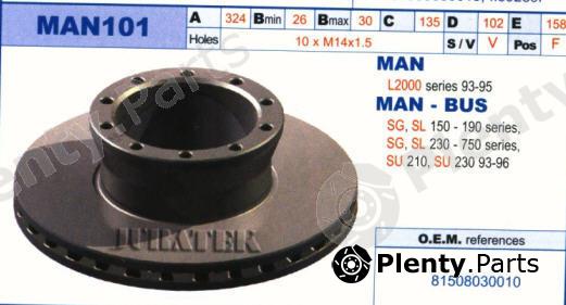  JURATEK part MAN101 Brake Disc