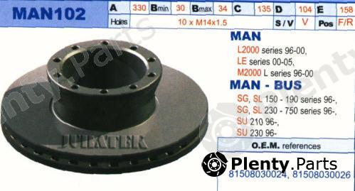  JURATEK part MAN102 Brake Disc