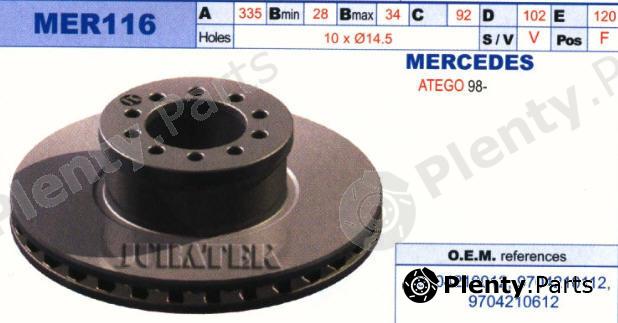  JURATEK part MER116 Brake Disc