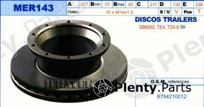 JURATEK part MER143 Brake Disc