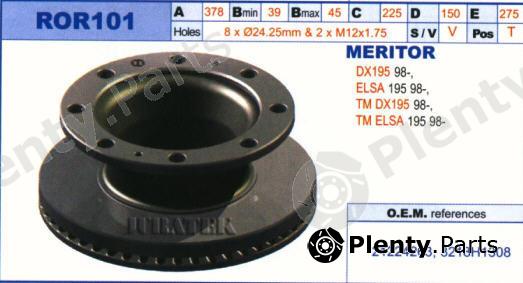  JURATEK part ROR101 Brake Disc