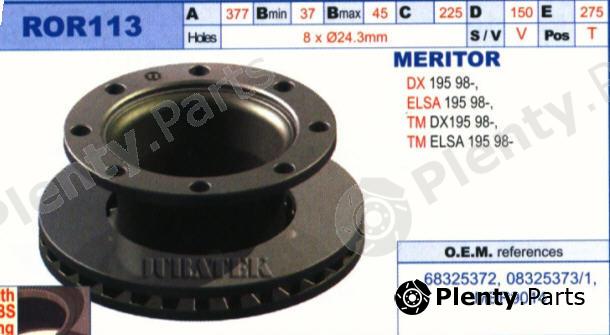  JURATEK part ROR113 Brake Disc