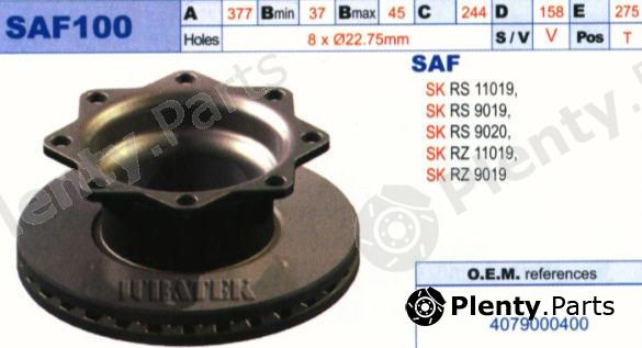  JURATEK part SAF100 Brake Disc