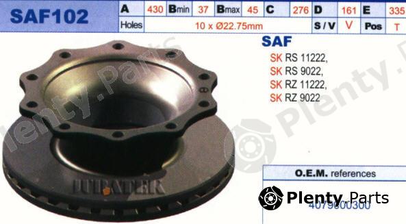  JURATEK part SAF102 Brake Disc