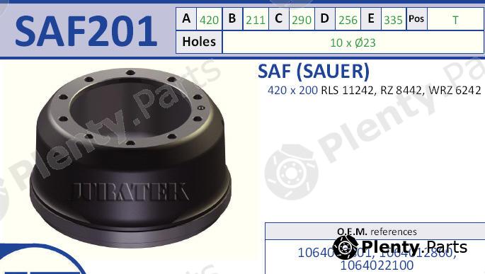  JURATEK part SAF201 Brake Drum