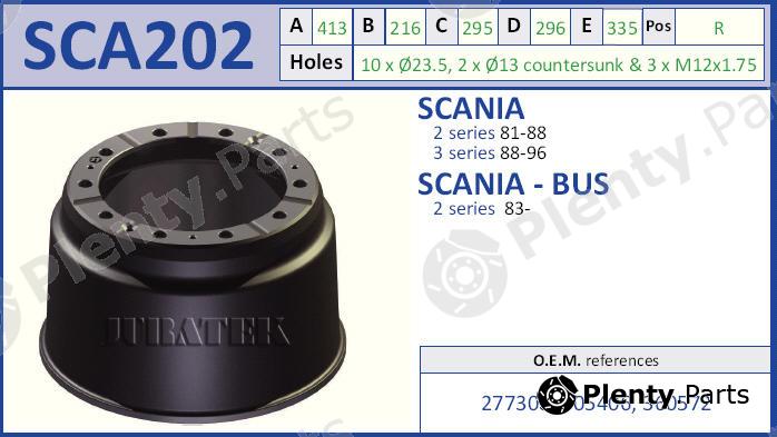  JURATEK part SCA202 Brake Drum