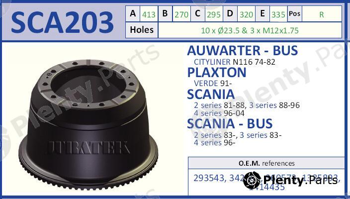  JURATEK part SCA203 Brake Drum