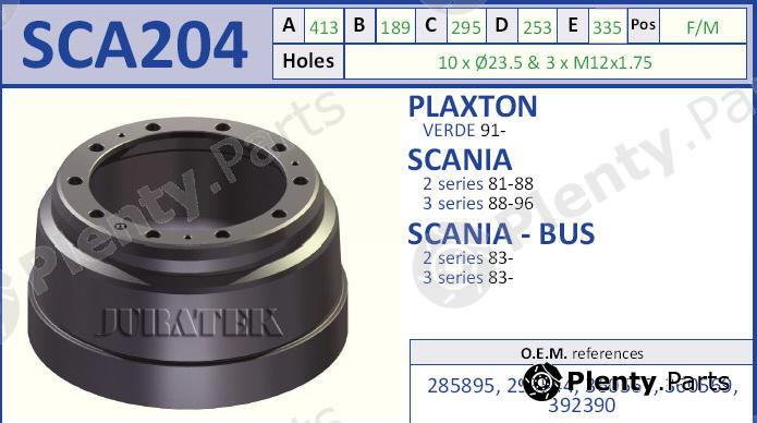  JURATEK part SCA204 Brake Drum