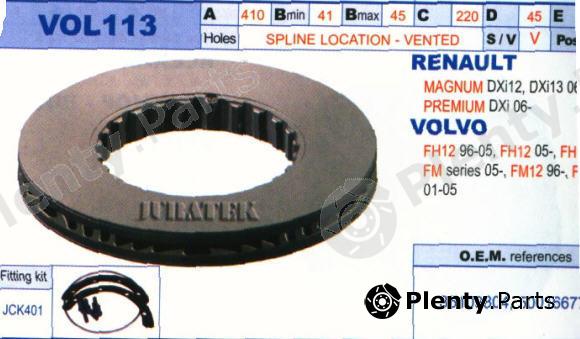  JURATEK part VOL113 Brake Disc