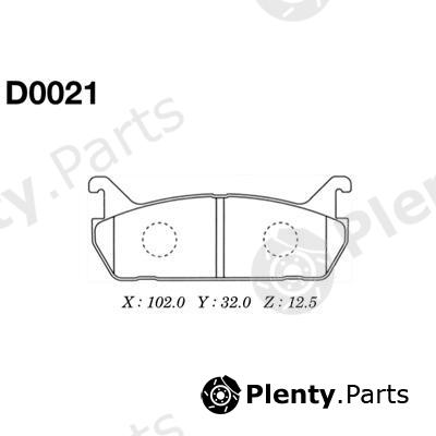  MK Kashiyama part D0021 Brake Pad Set, disc brake