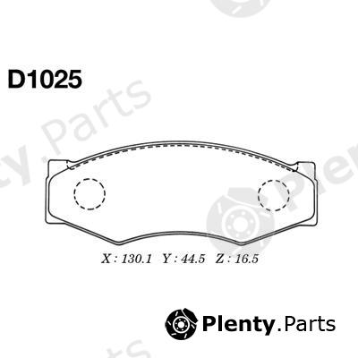  MK Kashiyama part D-1025 (D1025) Brake Pad Set, disc brake