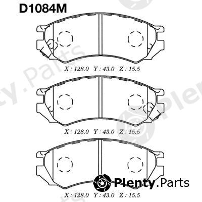  MK Kashiyama part D1084M Brake Pad Set, disc brake