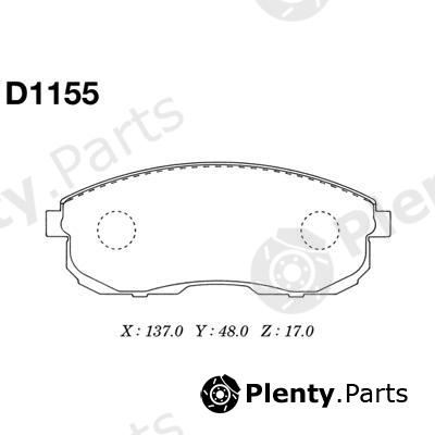  MK Kashiyama part D1155 Brake Pad Set, disc brake