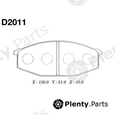  MK Kashiyama part D2011 Brake Pad Set, disc brake