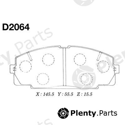  MK Kashiyama part D-2064 (D2064) Brake Pad Set, disc brake