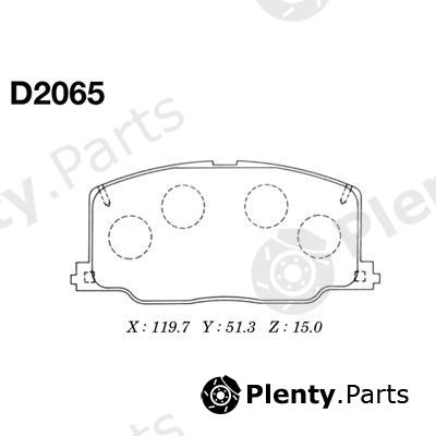  MK Kashiyama part D2065 Brake Pad Set, disc brake