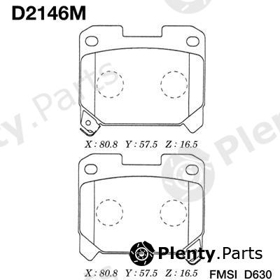  MK Kashiyama part D2146M Brake Pad Set, disc brake