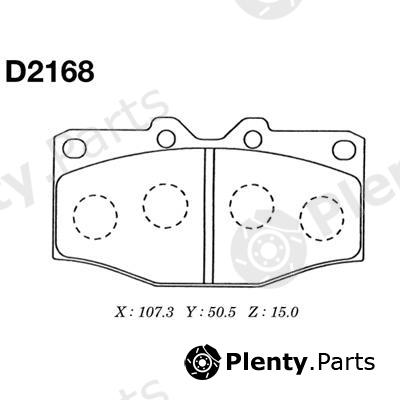  MK Kashiyama part D2168 Brake Pad Set, disc brake