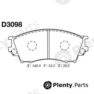  MK Kashiyama part D3098 Brake Pad Set, disc brake