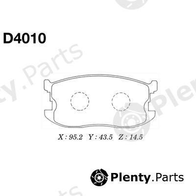  MK Kashiyama part D4010 Brake Pad Set, disc brake