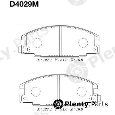  MK Kashiyama part D4029M Brake Pad Set, disc brake