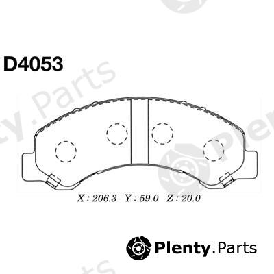 MK Kashiyama part D4053 Brake Pad Set, disc brake