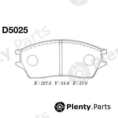  MK Kashiyama part D5025 Brake Pad Set, disc brake