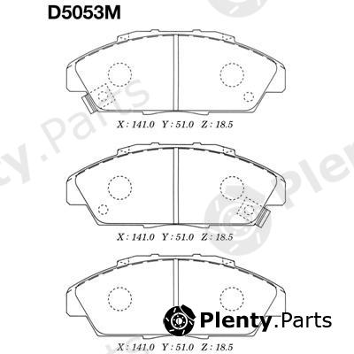  MK Kashiyama part D5053M Brake Pad Set, disc brake