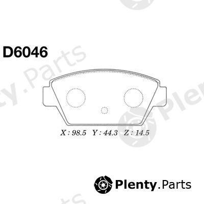  MK Kashiyama part D6046 Brake Pad Set, disc brake