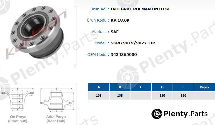  KURTSAN part KK.18.09 (KK1809) Replacement part