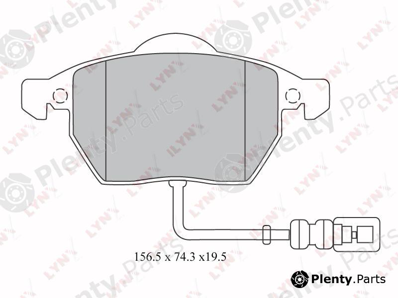  LYNXauto part BD-1212 (BD1212) Brake Pad Set, disc brake