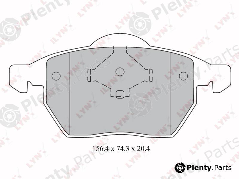  LYNXauto part BD-1213 (BD1213) Brake Pad Set, disc brake