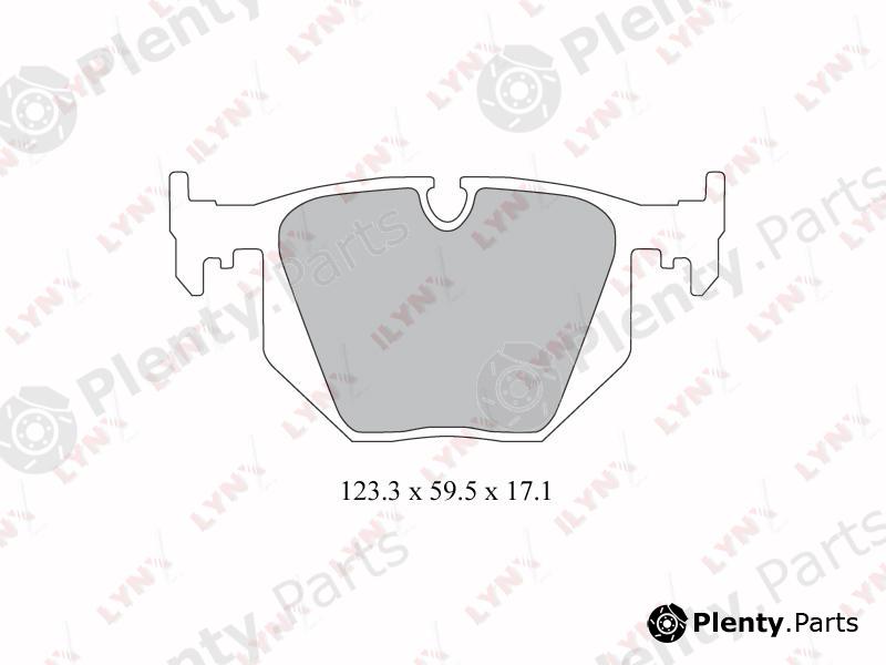 LYNXauto part BD1403 Brake Pad Set, disc brake
