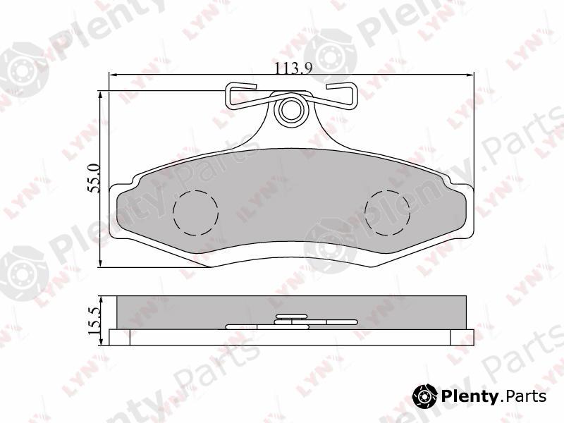  LYNXauto part BD-1802 (BD1802) Brake Pad Set, disc brake
