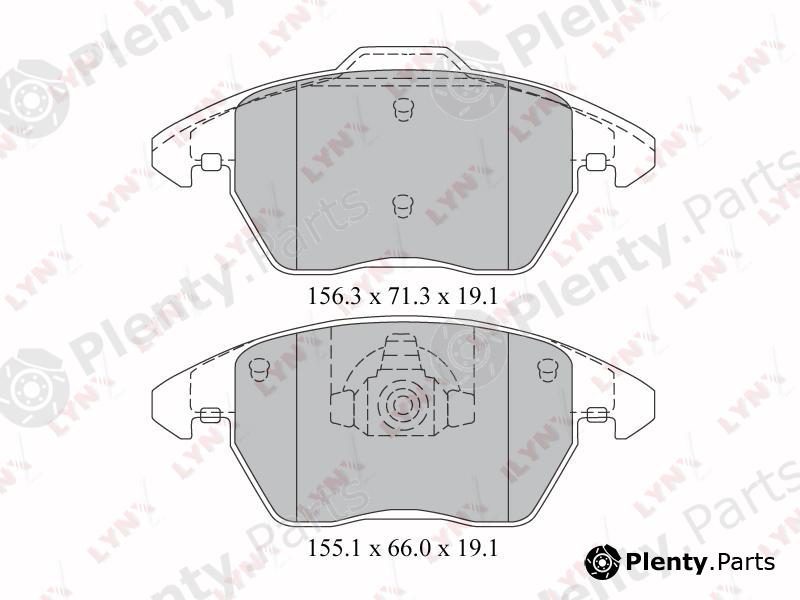  LYNXauto part BD-2206 (BD2206) Brake Pad Set, disc brake