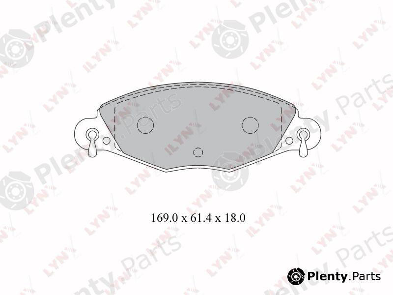  LYNXauto part BD-2209 (BD2209) Brake Pad Set, disc brake