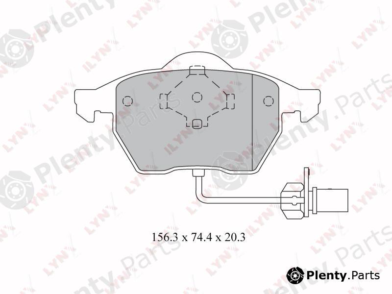  LYNXauto part BD-3024 (BD3024) Brake Pad Set, disc brake