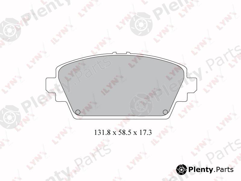  LYNXauto part BD3422 Brake Pad Set, disc brake
