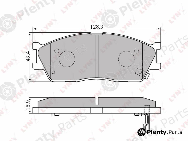  LYNXauto part BD-4403 (BD4403) Brake Pad Set, disc brake