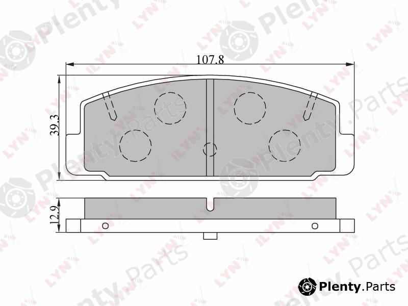  LYNXauto part BD5104 Brake Pad Set, disc brake