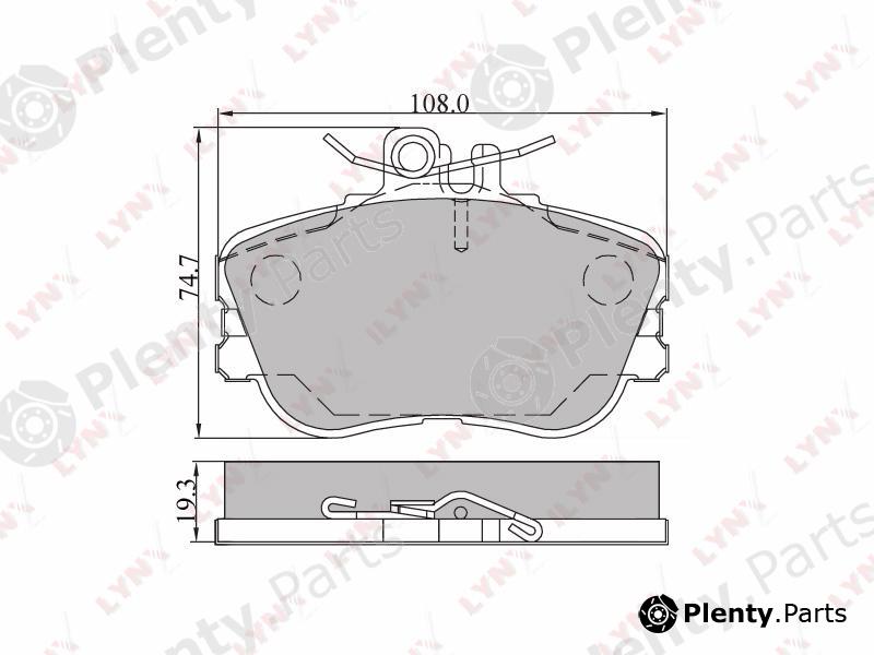  LYNXauto part BD-5303 (BD5303) Brake Pad Set, disc brake